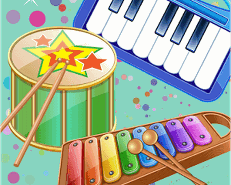 Детские музыкальные инструменты. Музыкальные игрушки для детей дошкольного возраста. Музыкальные инструменты в детском саду. Разноцветные музыкальные инструменты.
